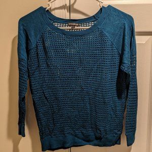 Express Knit Teal Sweater Size S